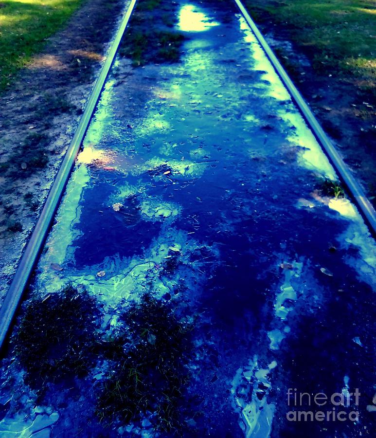 New Orleans Blue Ice A Urban Abstract 2 Photograph by Michael Hoard