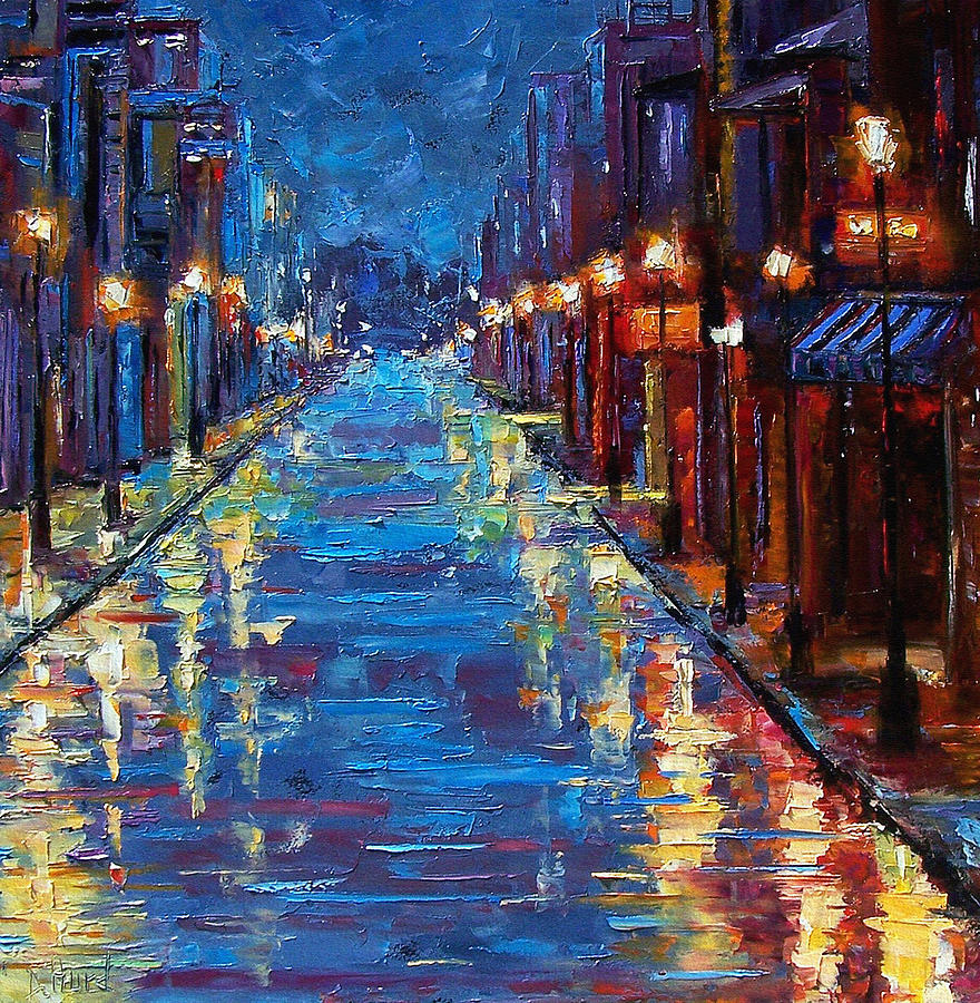 New Orleans Bourbon Street Painting by Debra Hurd - Fine Art America