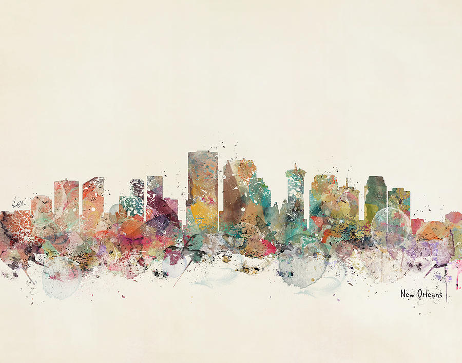 New Orleans Skyline Painting - New Orleans by Bri Buckley