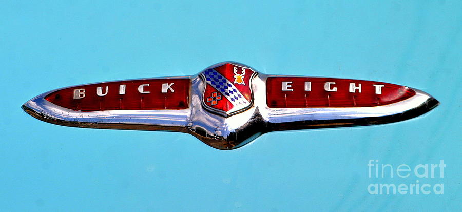 New Orleans Buick Eight Trunk Crest Photograph by Michael Hoard