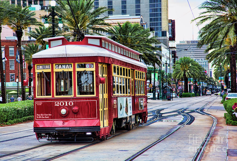 New Orleans Canal Streetcars  Photograph by Chuck Kuhn