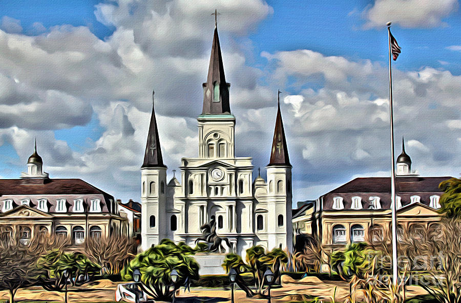 New Orleans Church Photograph by Carey Chen