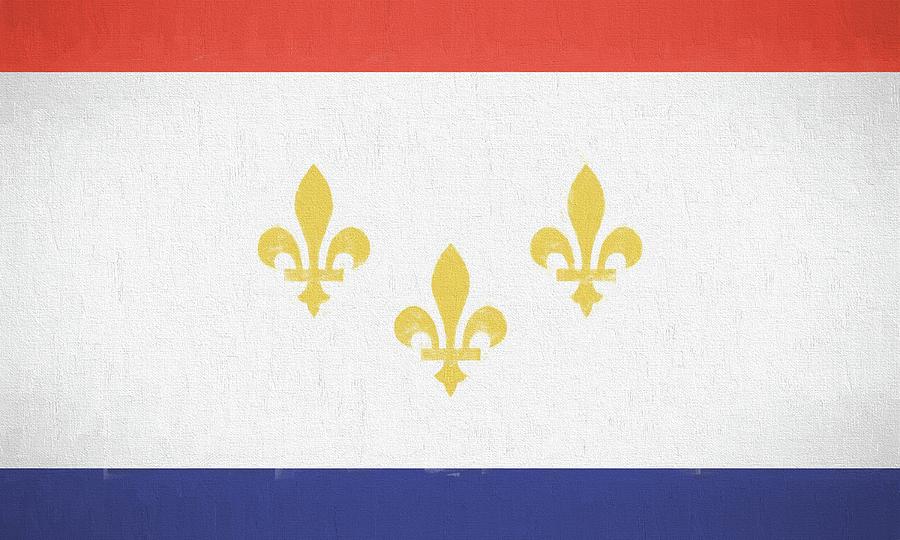 New Orleans City Flag Digital Art by JC Findley