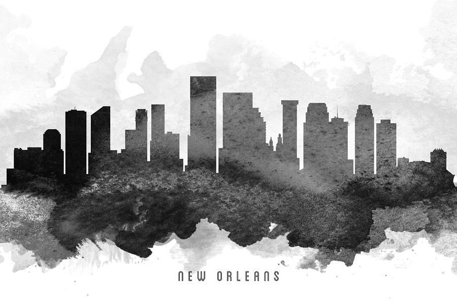 New Orleans Painting - New Orleans Cityscape 11 by Aged Pixel