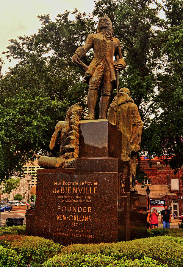 New Orleans Founder Statue 002 Photograph by George Bostian