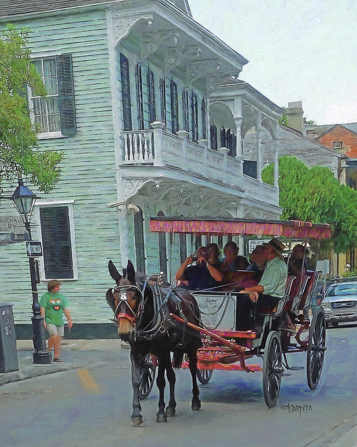 New Orleans French Quarter Carriage Ride Photograph by Rebecca Korpita