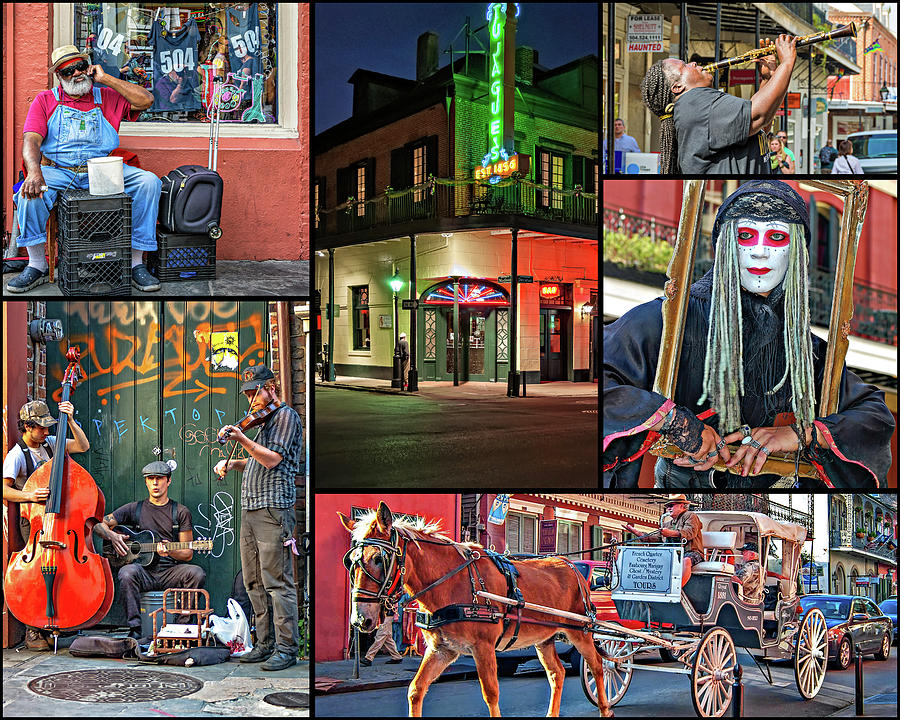New Orleans French Quarter Collage 2 Photograph by Steve Harrington