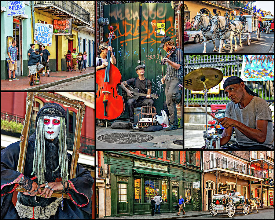 New Orleans French Quarter Collage Photograph by Steve Harrington