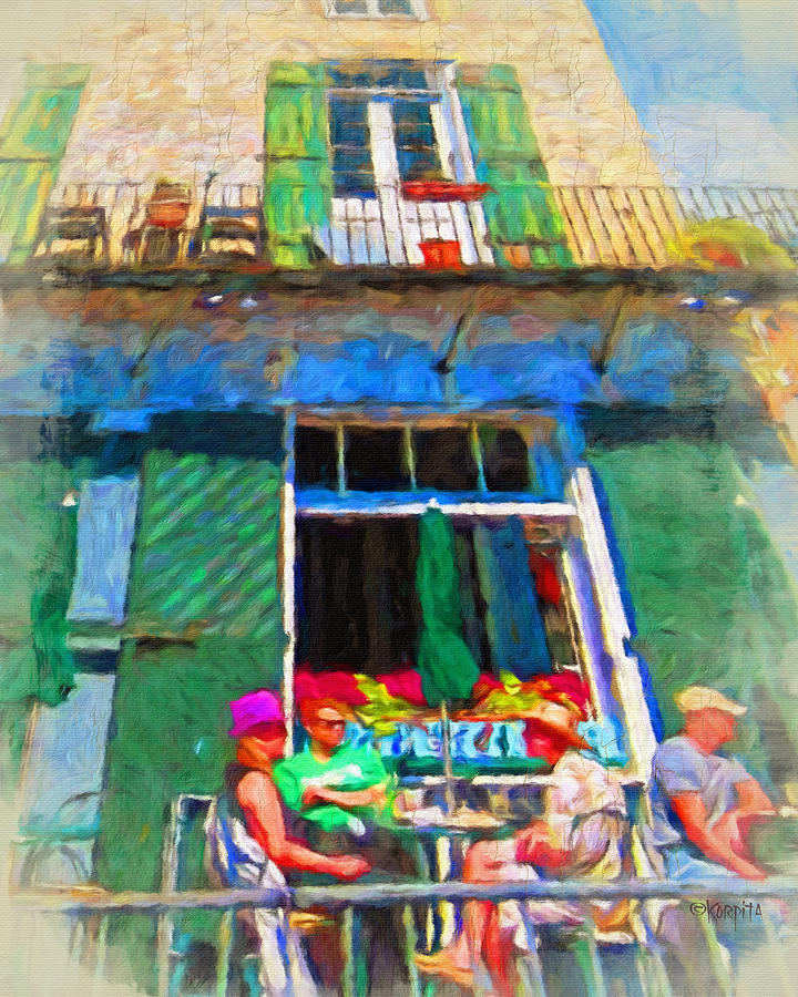 New Orleans French Quarter Outdoor Cafe Scene Photograph by Rebecca Korpita