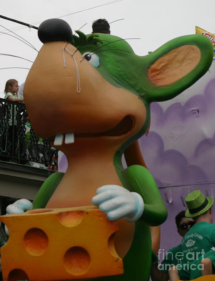 New Orleans Irish Mouse At The Irish Channel St. Patricks Day Parade Photograph by Michael Hoard