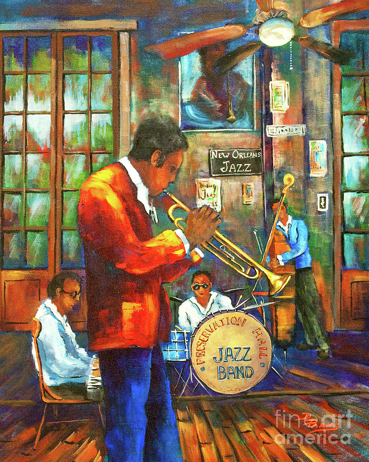 New Orleans Jazz Painting By Dianne Parks Pixels