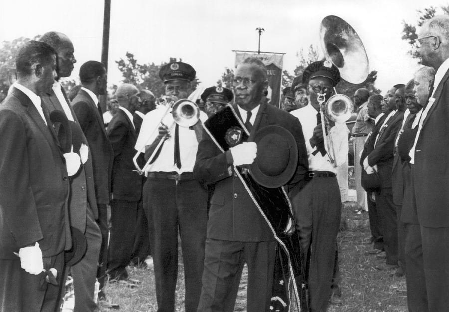 New Orleans Jazz Funeral Photograph By Underwood Archives   New Orleans Jazz Funeral Underwood Archives 