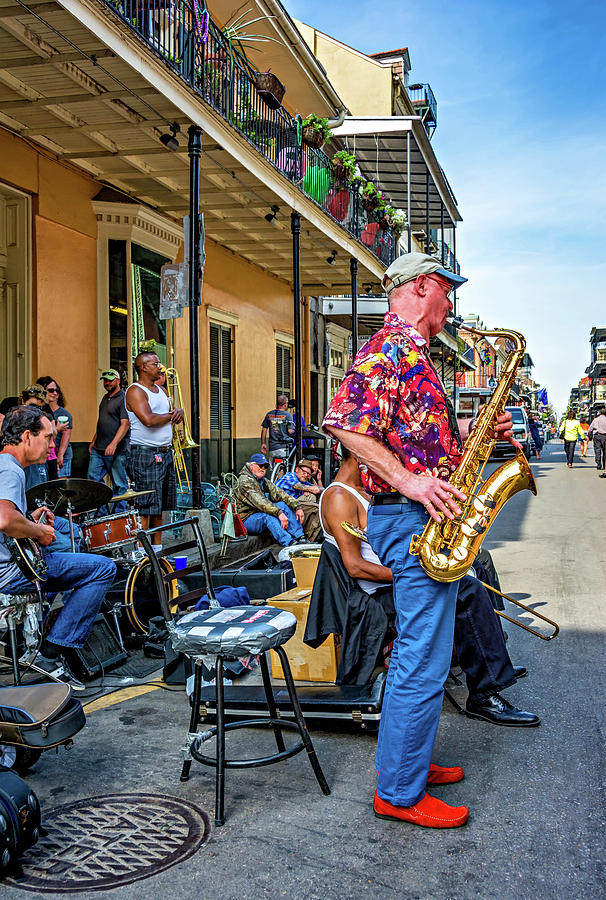 New Orleans Photograph - New Orleans Jazz Sax by Steve Harrington