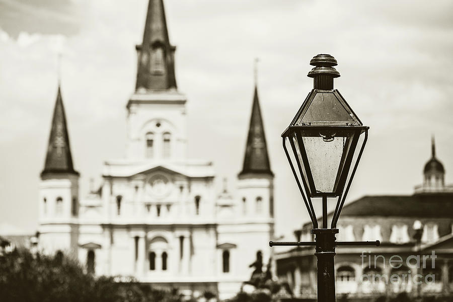 New Orleans Landmark - Sepia Photograph by Scott Pellegrin