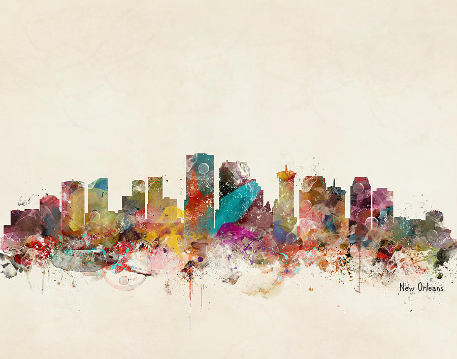 New Orleans Painting - New Orleans Louisiana by Bri Buckley New Orleans Painting - New Orleans Louisiana by Bri Buckley