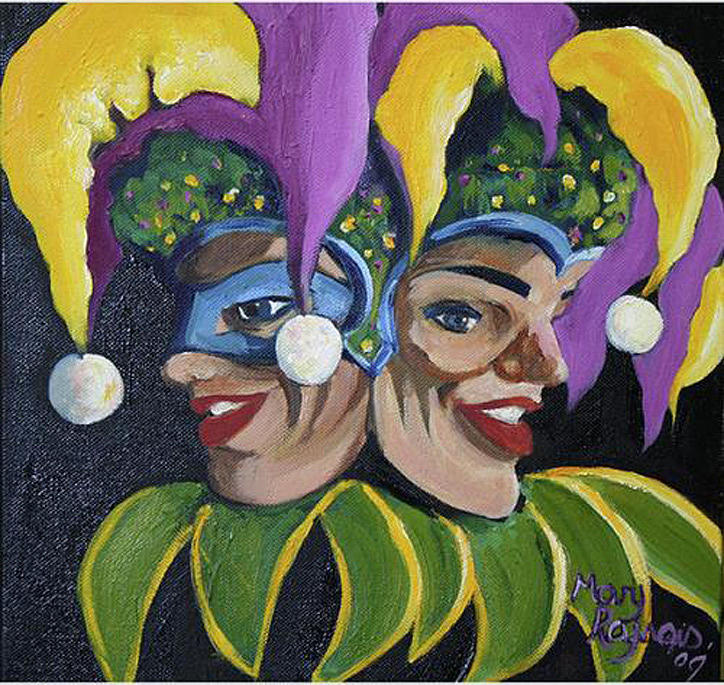 mardi gras painting ideas