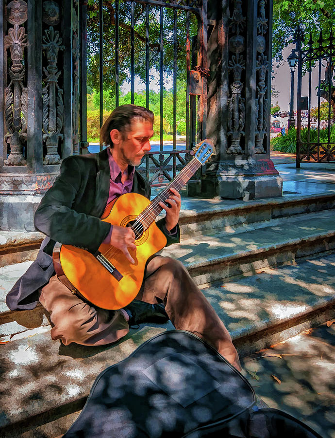 New Orleans Musician - Chris Craig - Paint Photograph