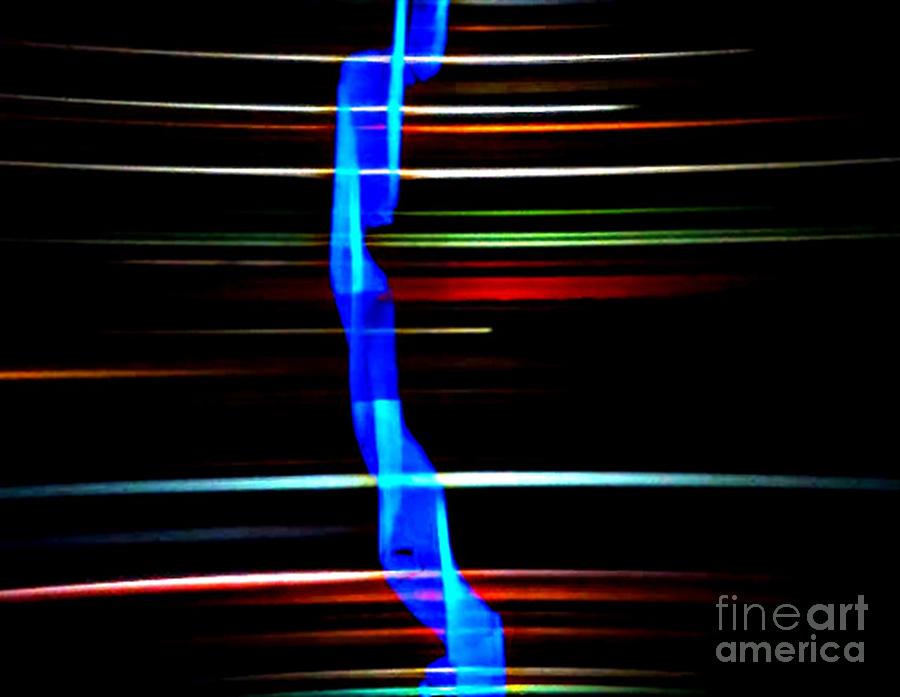 New Orleans Neon Christmas Frequency Abstract 2 Photograph
