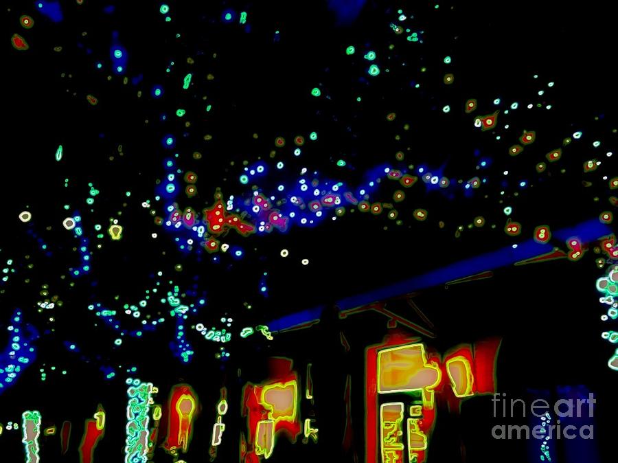 New Orleans Neon Christmas Glow Photograph by Michael Hoard