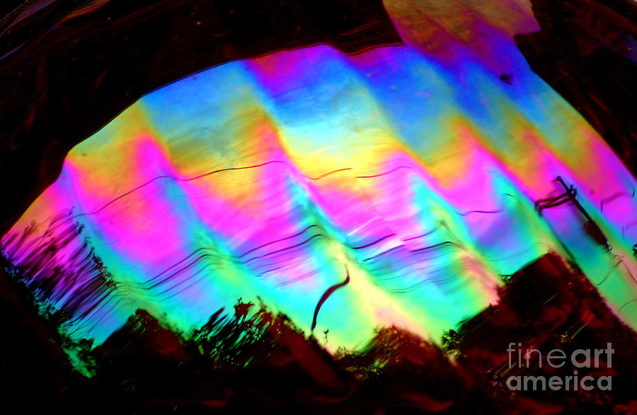 New Orleans Northern Lights  Abstract Aurora Photograph