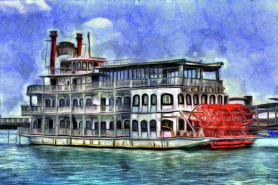 New Orleans Paddle Steamer Art Photograph by David Pyatt