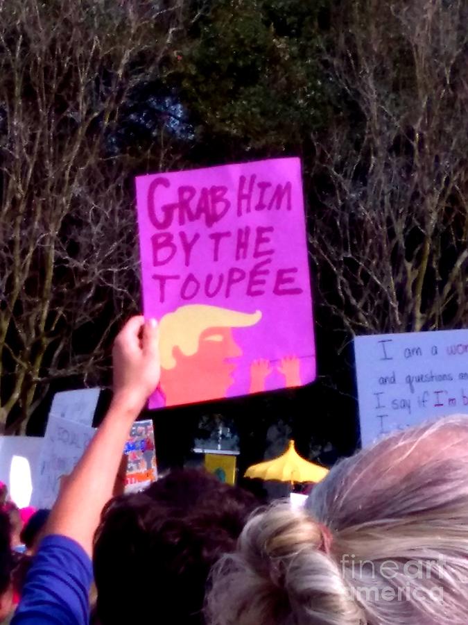 New Orleans President Donald Trump Women Protest March Sign January 21, 2017  Photograph by Michael Hoard