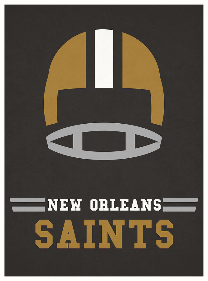 New Orleans Saints Football - Vintage Throwback - 9 Inches