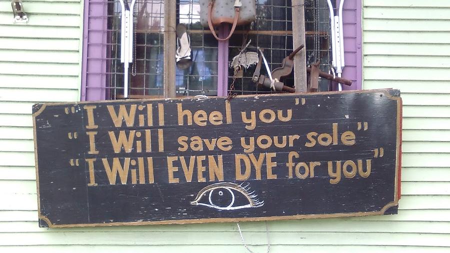 New Orleans Shoe Store Sign Photograph