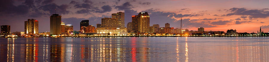 Architecture Photograph - New Orleans Skyline at DUSK by Jon Holiday