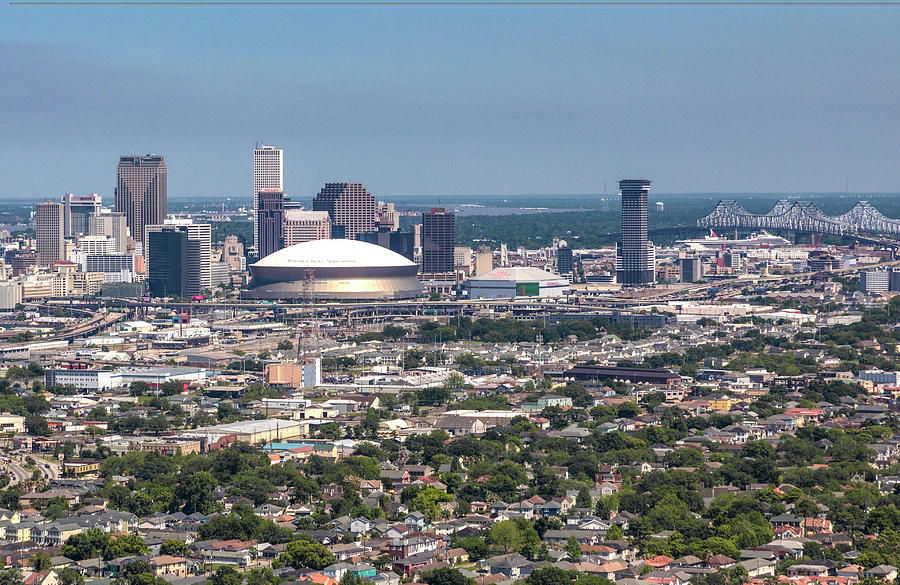 New Orleans Skyline Looking East Photograph by Gregory Daley  MPSA