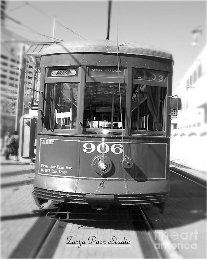 New Orleans Photograph - New Orleans Streetcar 906  by Zarya Parx  Studio