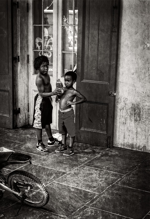 New Orleans Tap Dancers in Black and White Photograph by Greg and Chrystal Mimbs