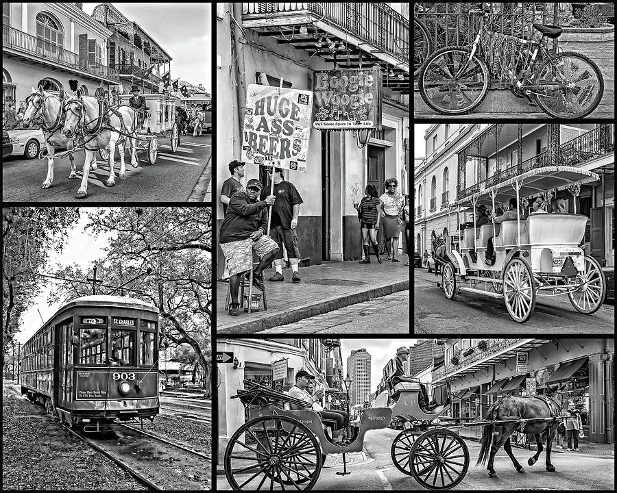 New Orleans Transportation bw Photograph by Steve Harrington