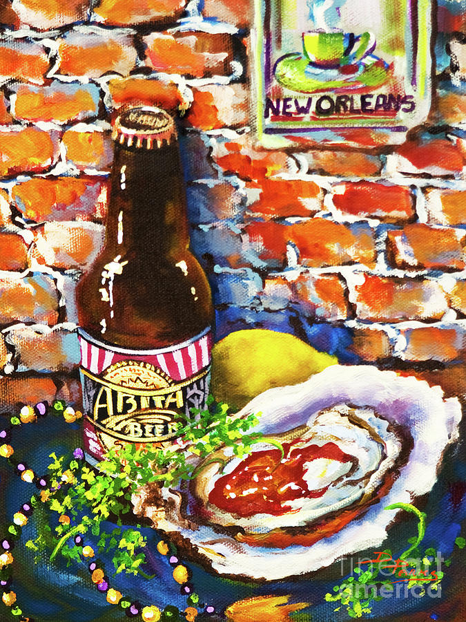 Oyster Painting - New Orleans Treats by Dianne Parks