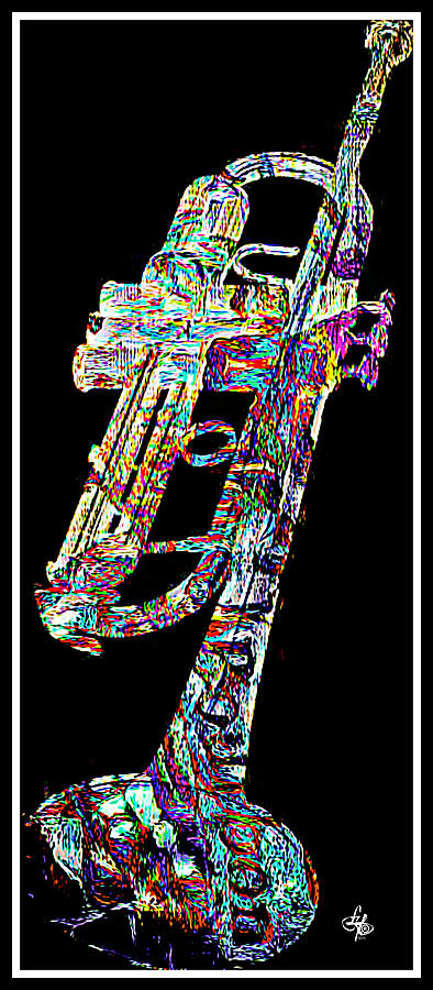 New Orleans Trumpet Digital Art by Lynda Payton
