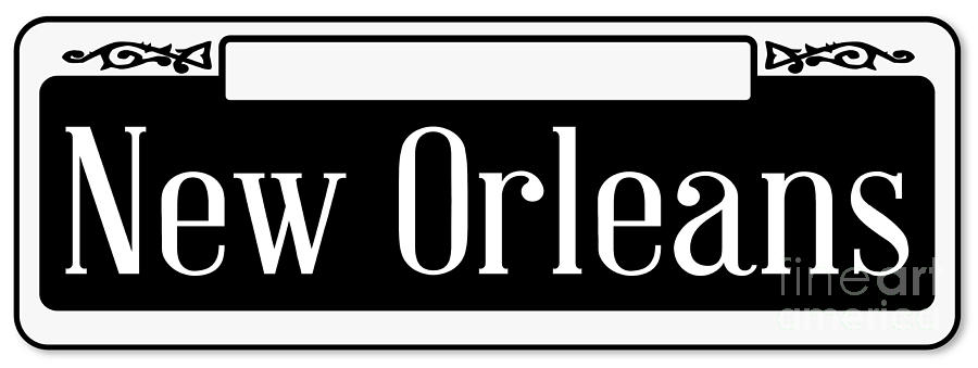 New Orleans Blank Street Sign Coffee Mug by Bigalbaloo Stock - Pixels