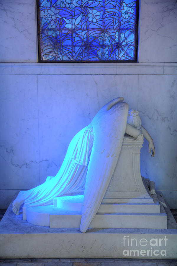 New Orleans Cemeteries Photograph -  Weeping Angel by Alex Demyan