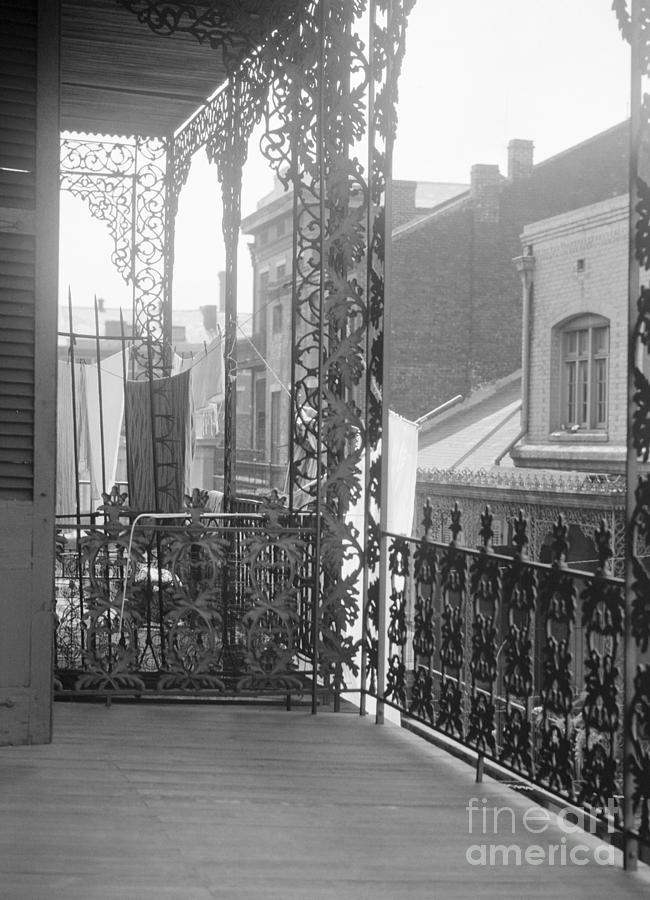 New Orleans, Wrought Iron.  Photograph by Granger
