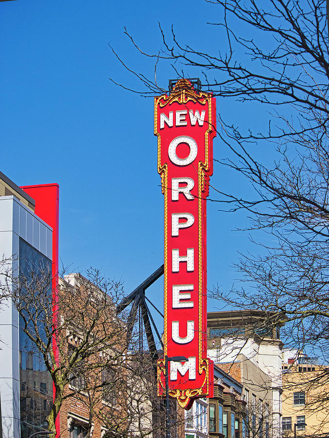 New Orpheum Sign Madison Wisconsin  Photograph by Steven Ralser