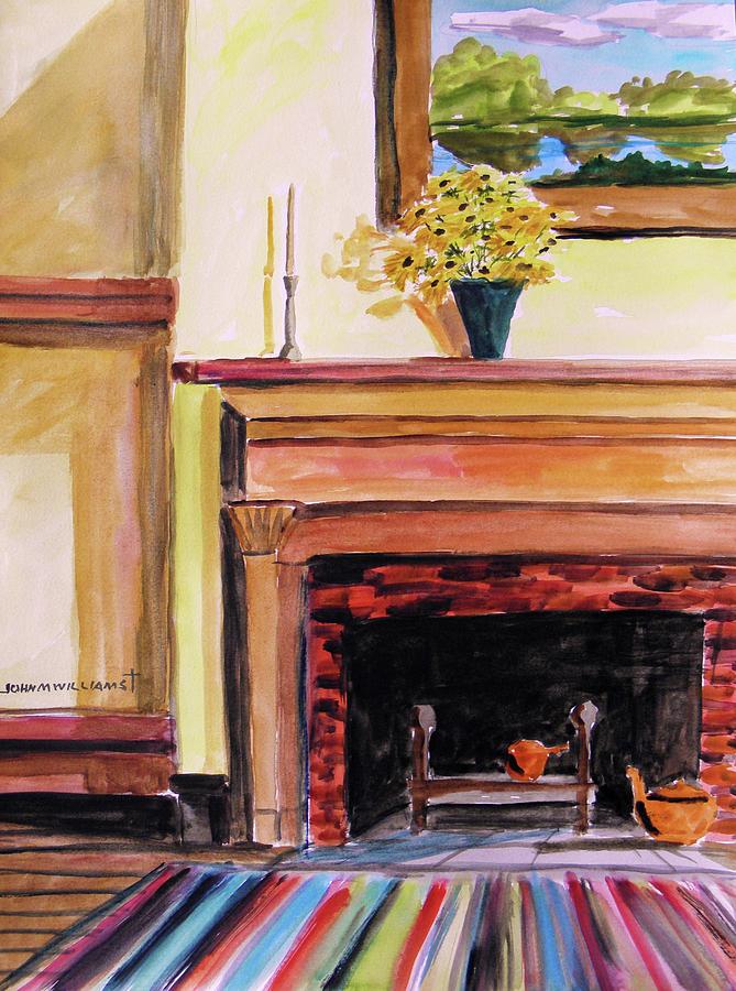 New Painting Over the Mantel Painting by John Williams