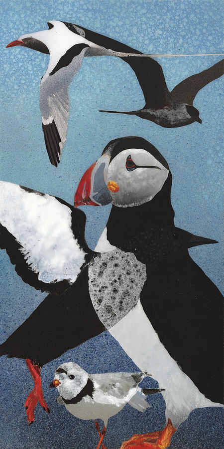 New Puffin I Painting by Fred Chuang