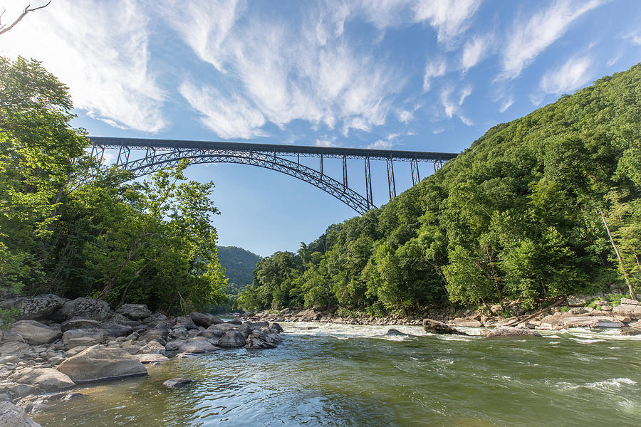 New River Gorge Bridge over the New River Photograph by M C Hood