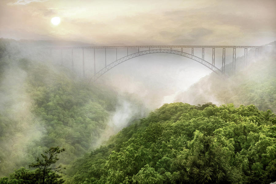 Mountain Photograph - New River Gorge Bridge by Lori Deiter