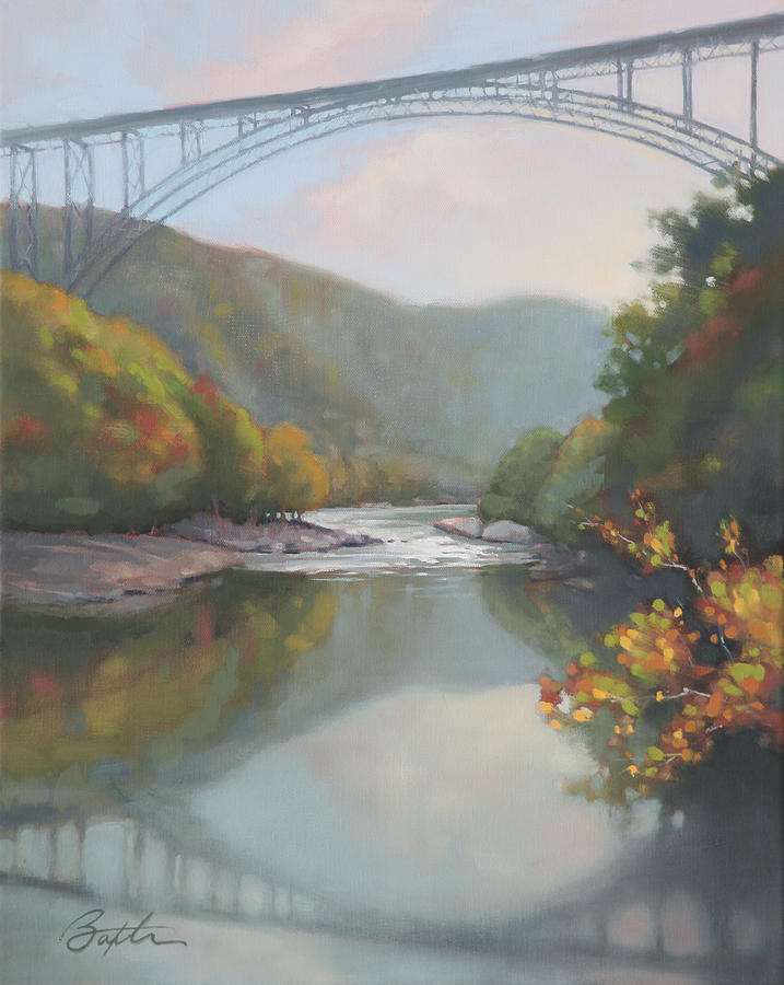 Mountain Painting - New River Gorge by Todd Baxter