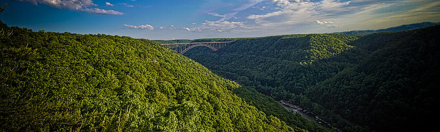 New River Panoramic Photograph by Daniel Houghton