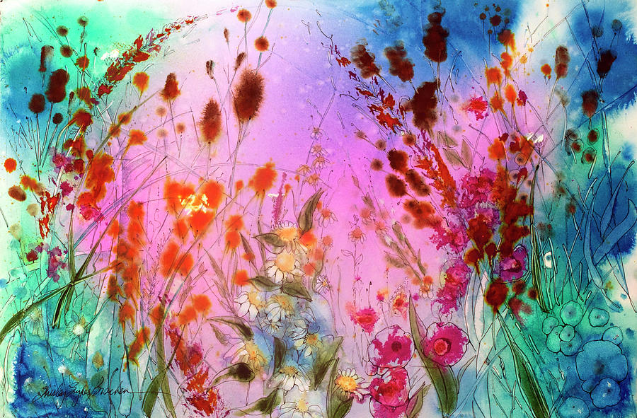 New Season of Flowers Painting by Shirley Sykes Bracken