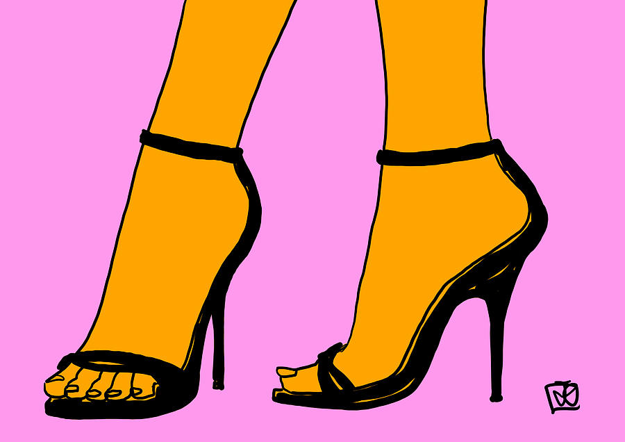 Pop Drawing - New Shoes by Giuseppe Cristiano