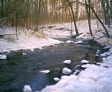 New Snow Painting by Chuck Marshall New Snow Painting by Chuck Marshall