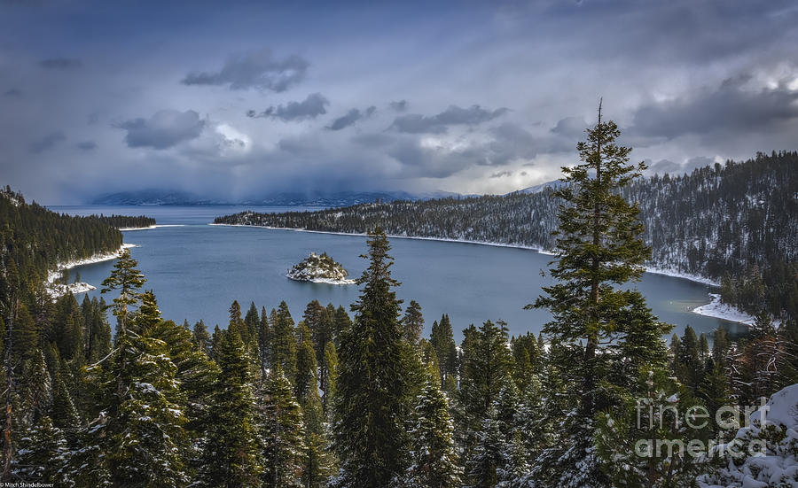 New Snow On Emerald Bay Photograph by Mitch Shindelbower