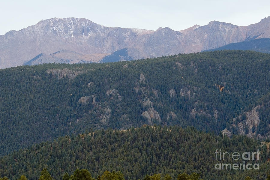 New Snow On Pikes Peak Colorado Photograph By Steven Krull - Fine Art ...